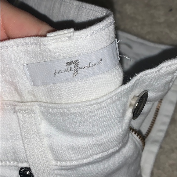 7 for all mankind white skinny jeans - Picture 3 of 4